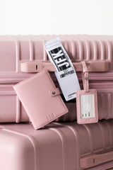 The Passport & Luggage Tag Set in Atlas Pink
