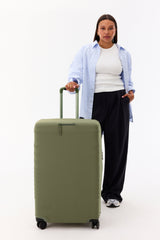Resale The Large Check-In Luggage Cover in Olive