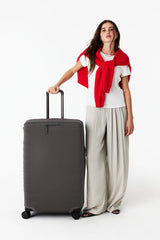 The Large Check-In Luggage Cover in Charcoal