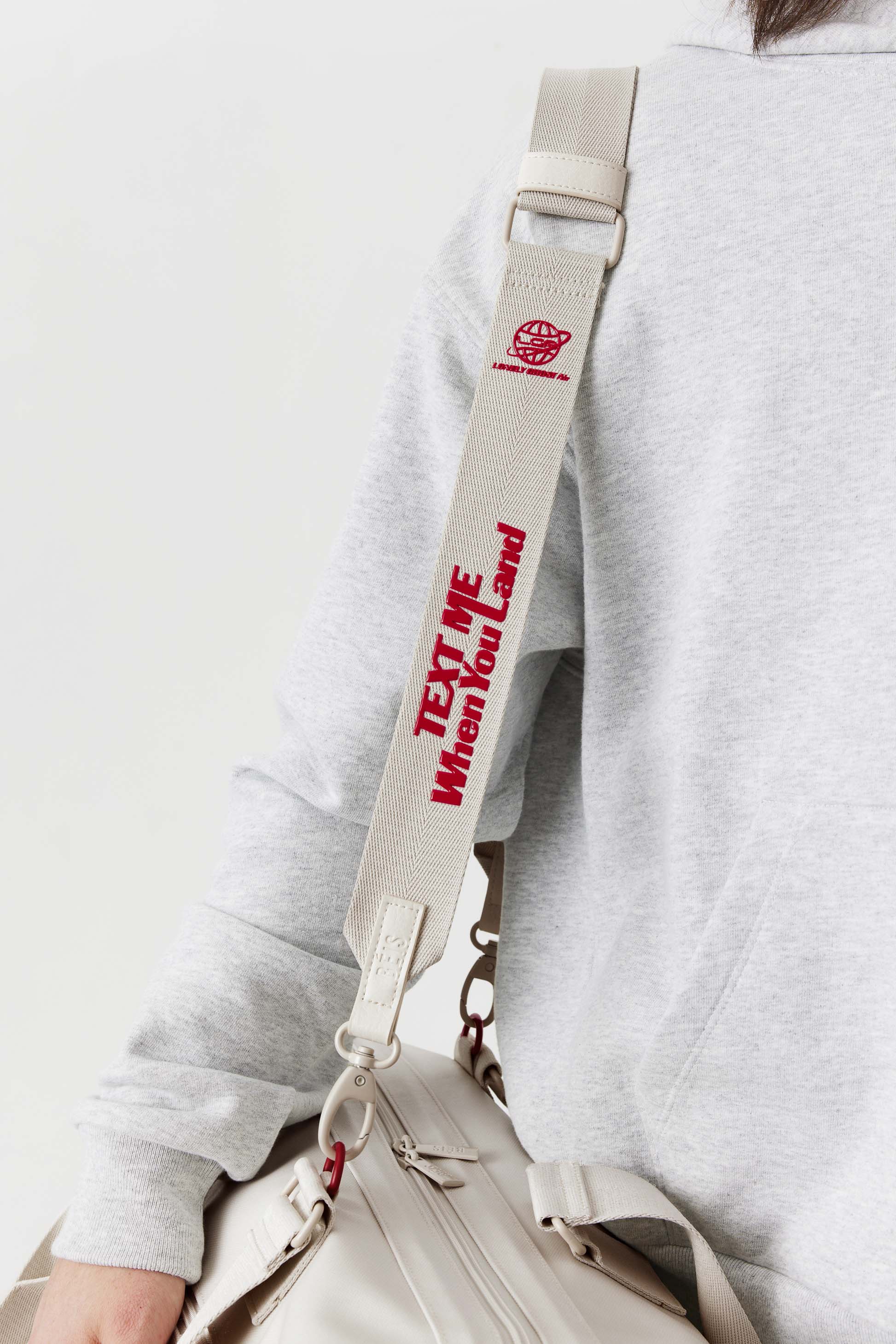 Resale The Shoulder Strap in Ghost White