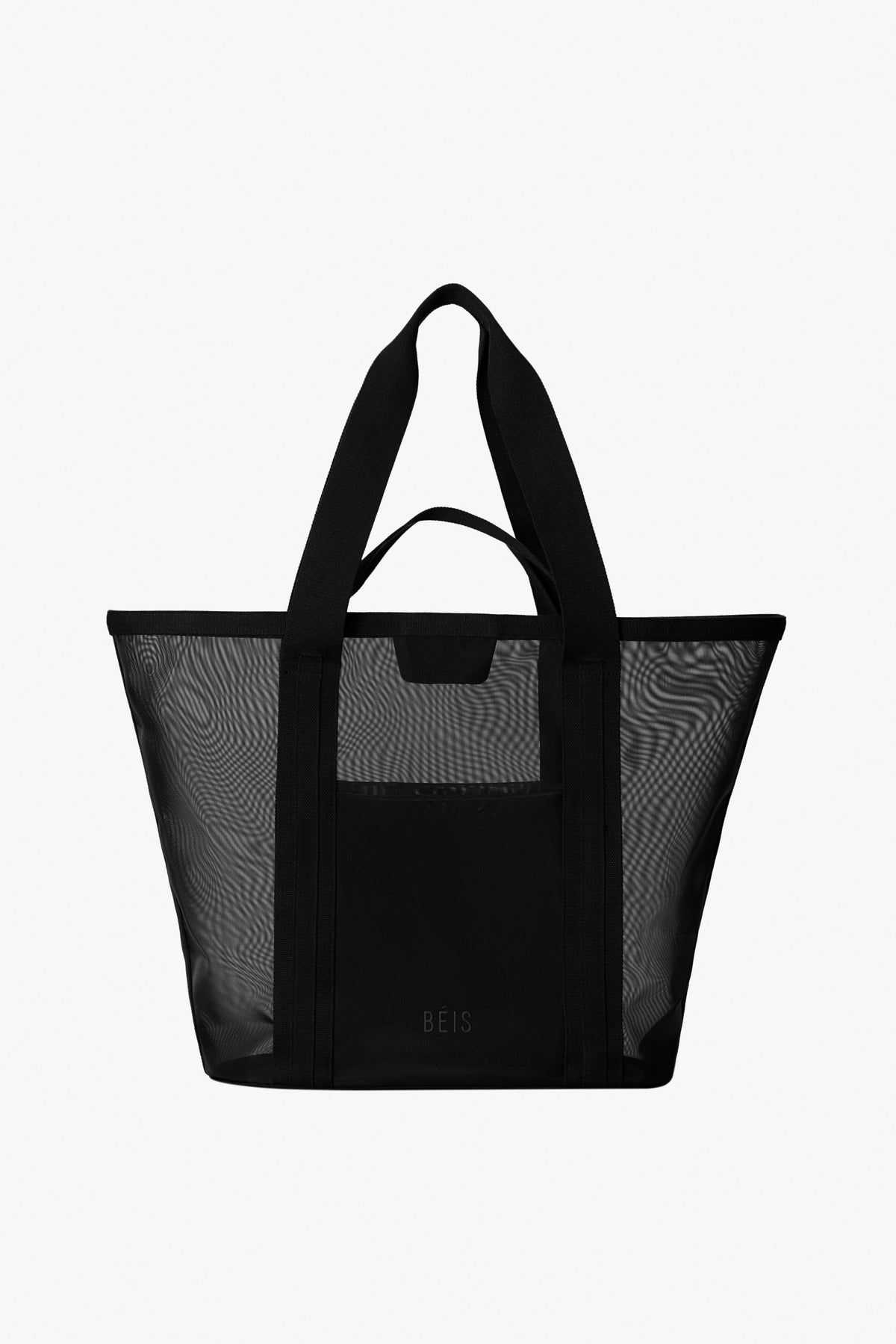 The Mesh Beach Tote in Black