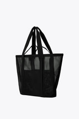 The Mesh Beach Tote in Black