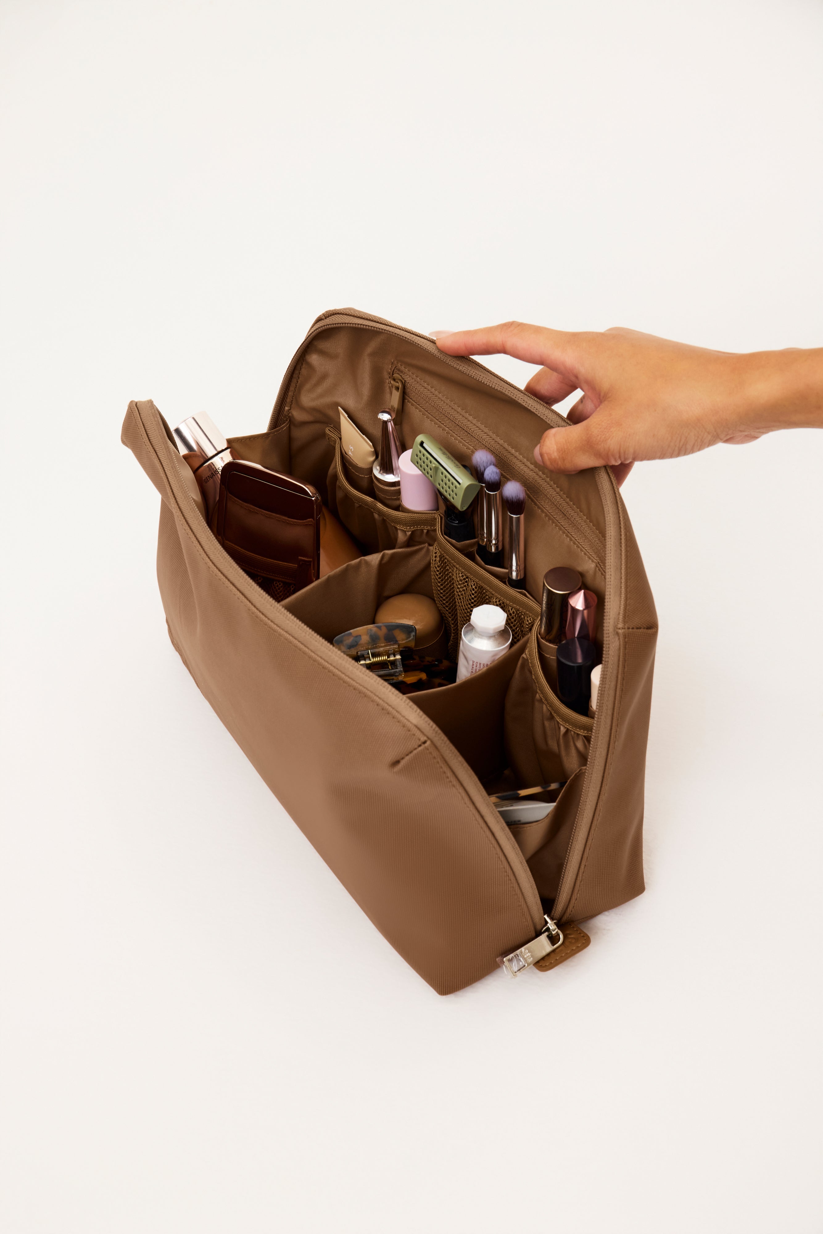 Resale The Large Cosmetic Pouch in Camel