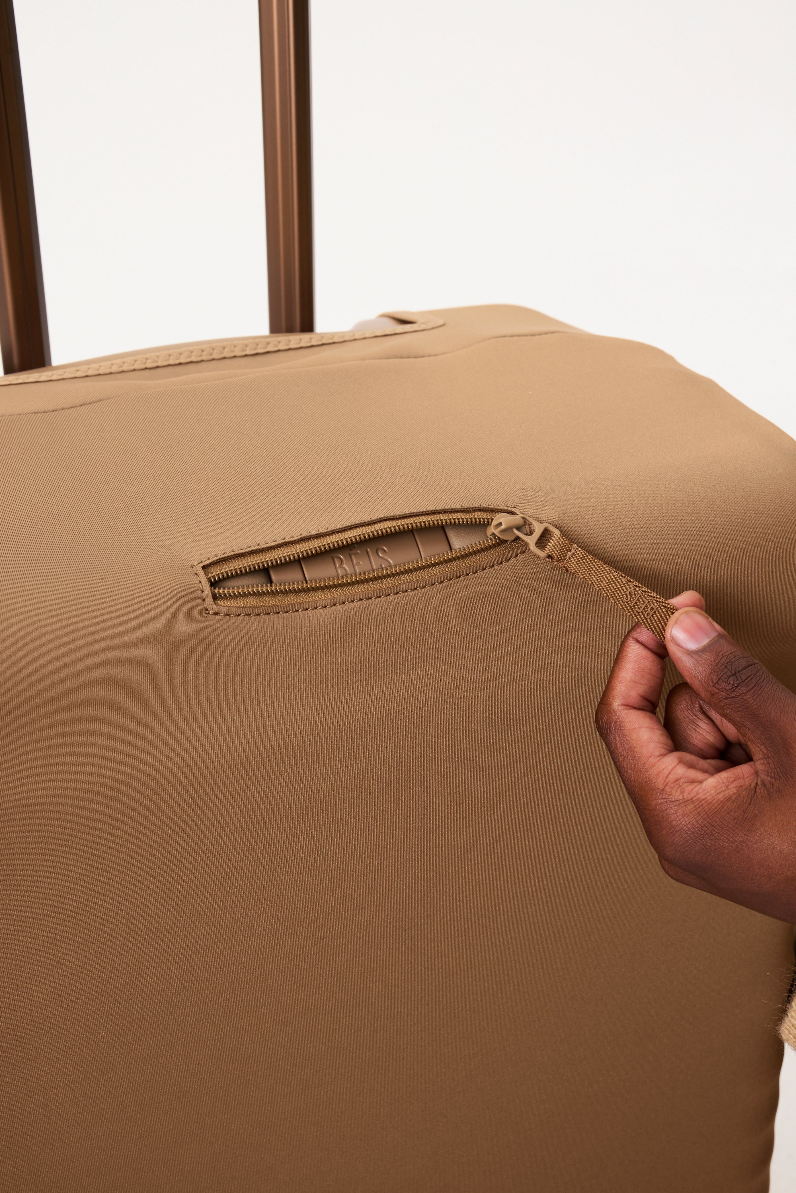 The Carry-On Luggage Cover in Camel