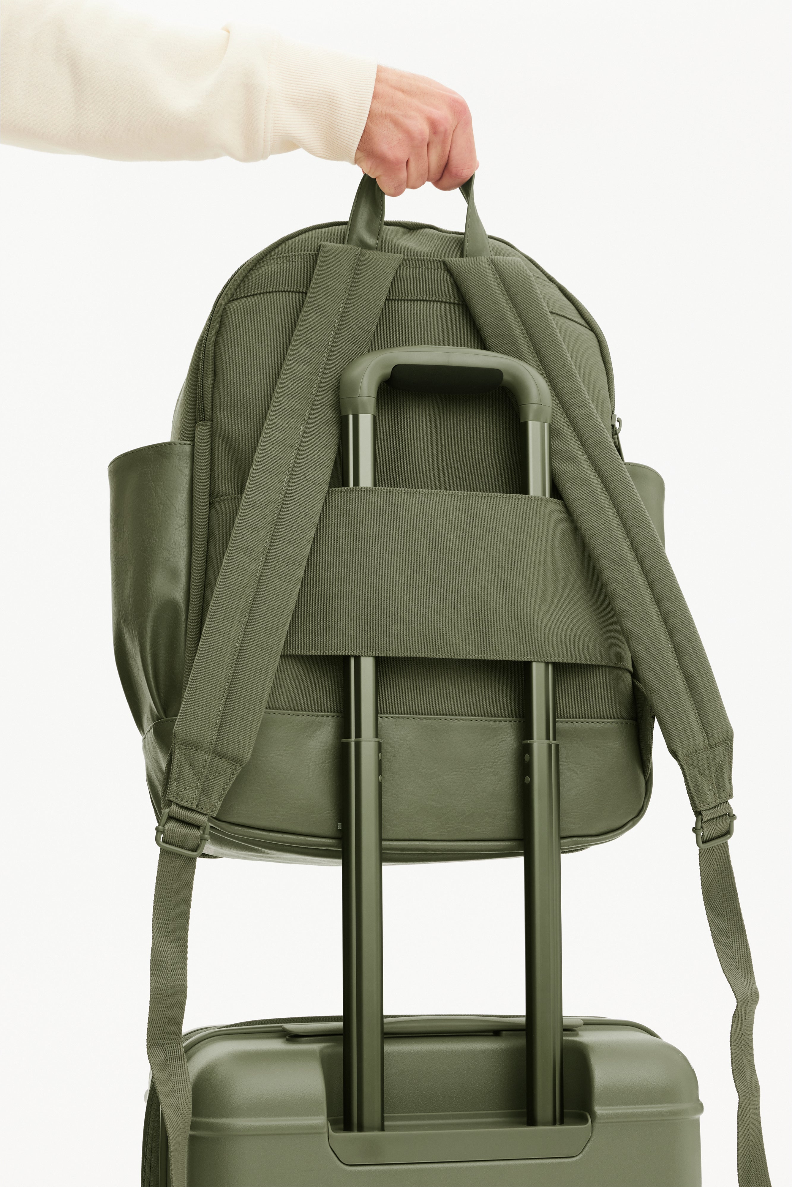 The Travel Backpack in Olive