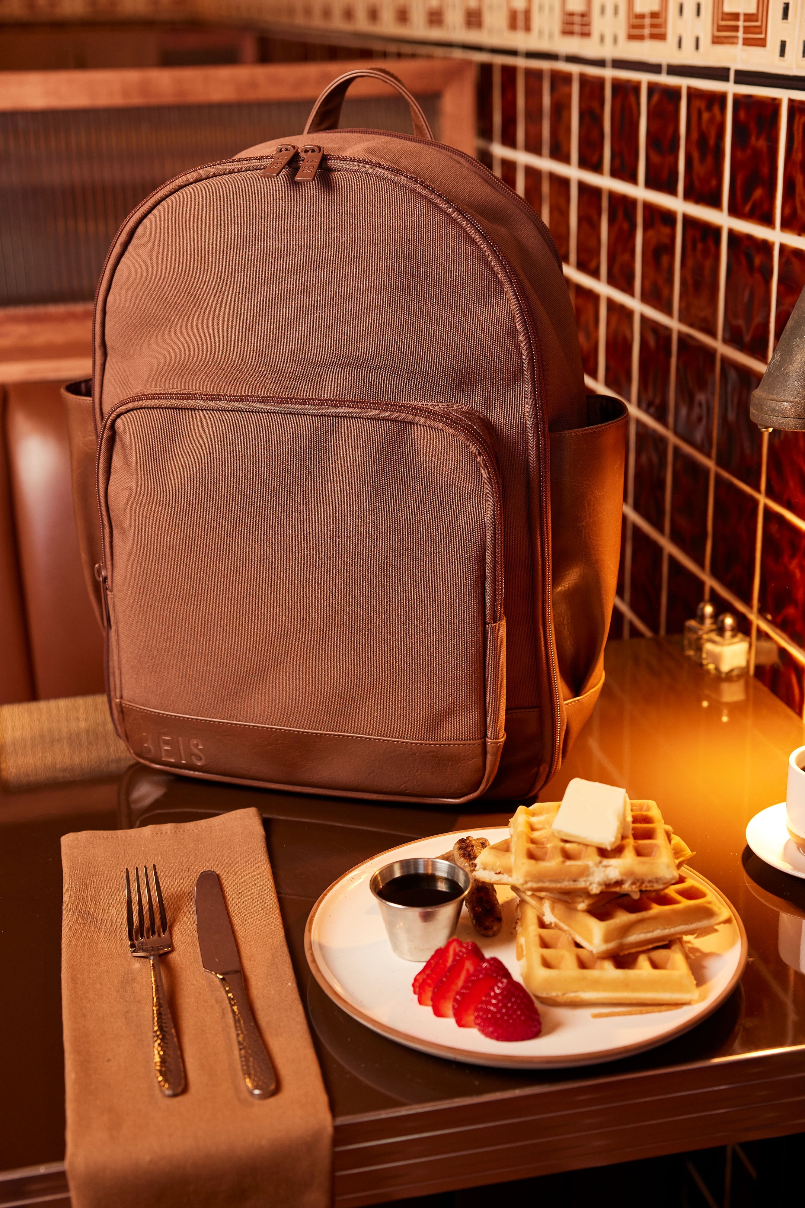 Resale The Travel Backpack in Maple