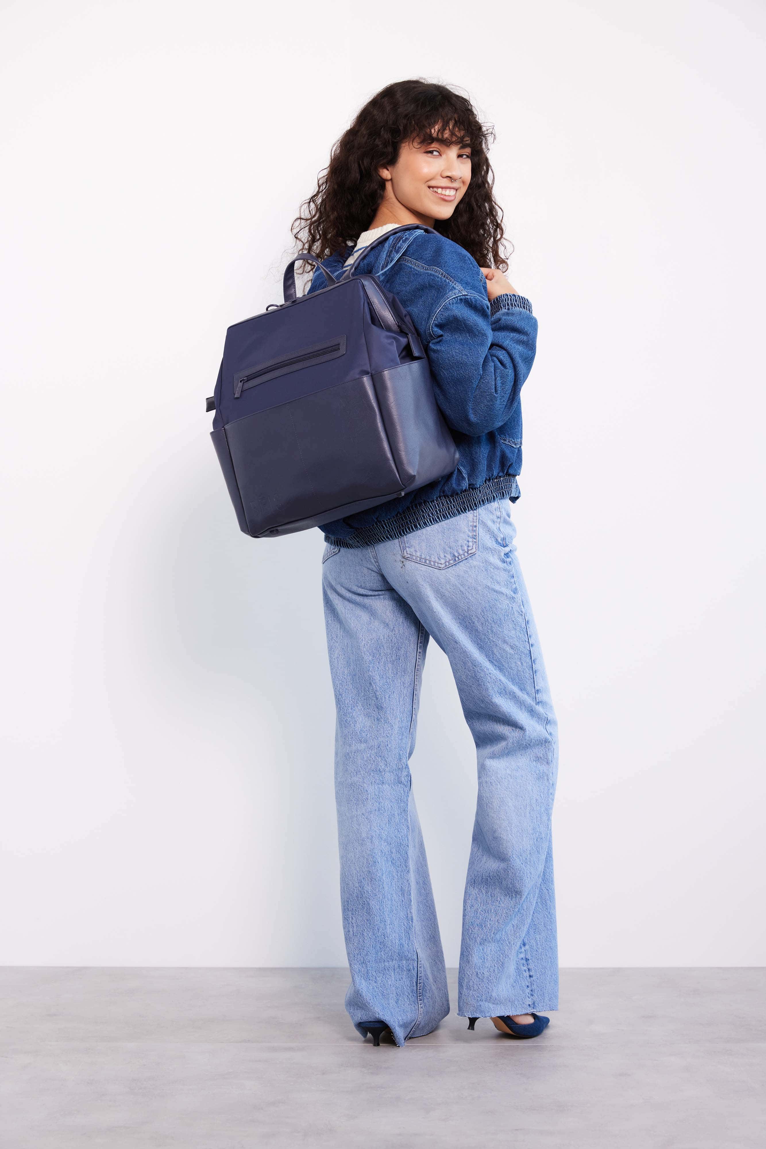 Resale The Backpack Diaper Bag in Navy