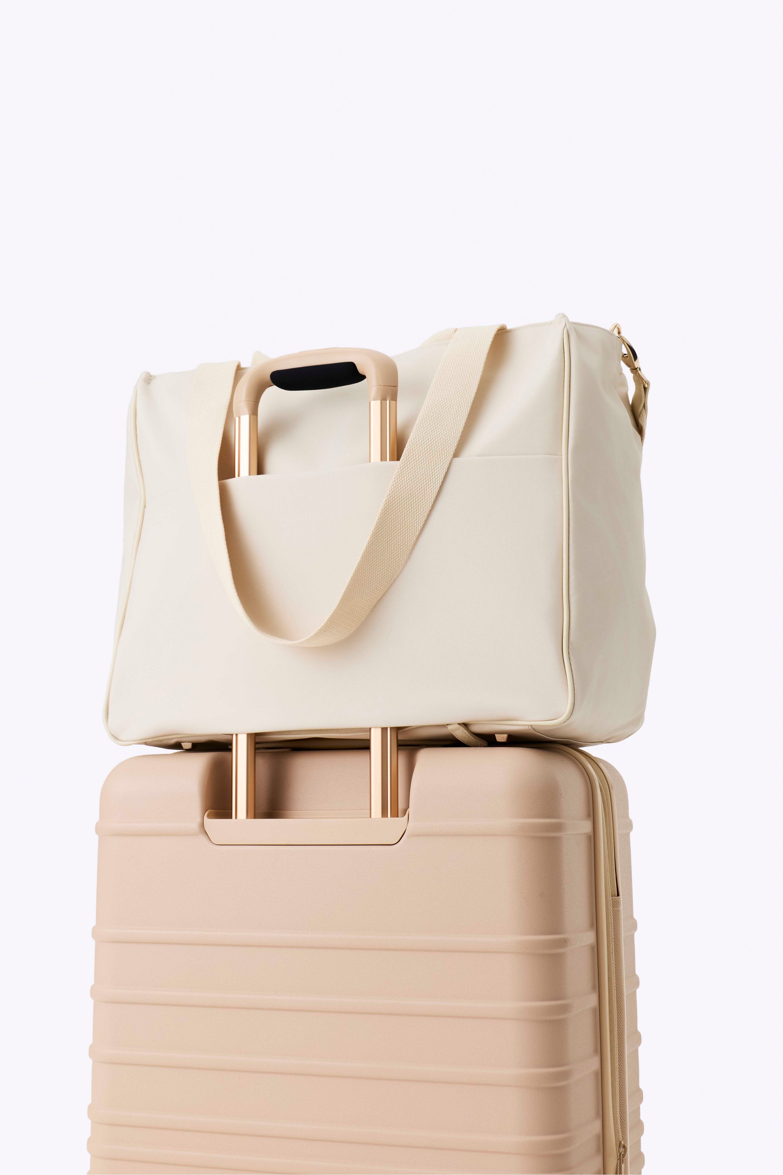 The East To West Tote in Beige