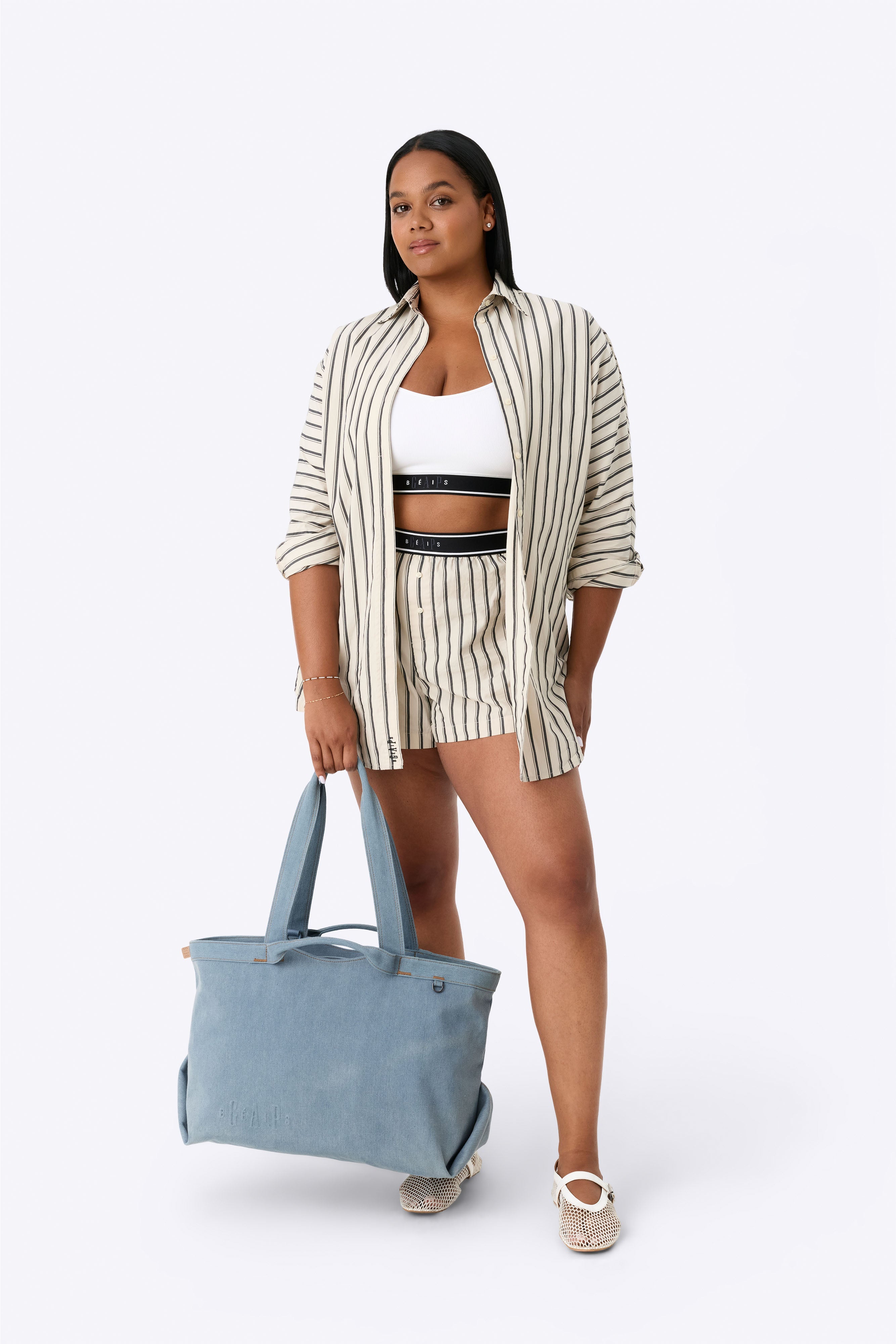 Gap x BÉIS The Travel Tote in Denim Blue